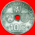 OCCUPATION BY GERMANY ~ DUTCH: BELGIUM★ 10 CENT...