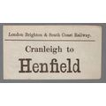 LONDON BRIGHTON & SOUTH COAST RAILWAY LUGGAGE L...