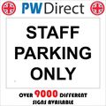 VE032 STAFF PARKING ONLY SIGN CINEMA RESTAURANT...