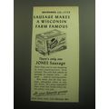 1958 Jones Dairy Farm Sausage Ad - Sausage makes a Wisconsin farm famous