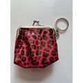 KEY RING - LEOPARD PRINT PURSE