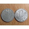Austria 1952 10 Groschen Coin