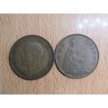 GB 1929 George V Penny Coin