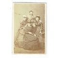 Victorian cdv photo three women & man Scarborou...