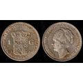 Netherlands One Gulden 1928 1G Used Silver Coin...
