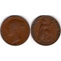 Great Britain. Victoria. Farthing 1840. dy21055