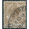 Gibraltar 1932 SG102a 1/- Olive & Black Fine Us...