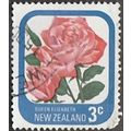 New Zealand 3c Value. Rose, Queen Elizabeth. Fi...