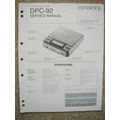 Kenwood DPC-92 Service Manual