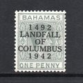 Bahamas - 1942 - 1d Pale Slate (sg163) Mint Hinged