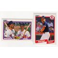 Two 1990 Fleer Wade Boggs cards #268, #632 NM- ...
