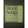 1900 Swift and Company Wool Soap Ad - For Toile...