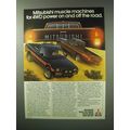 1983 Mitsubishi Pickup Truck Ad - Muscle Machines