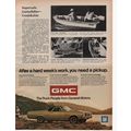 GMC Cars Half Page Print Ad May 1972