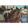 USA Postcard - Lombard Street, The Crookedest S...