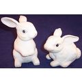 Vintage Pair of Bunny Rabbits, Wildlife Collect...