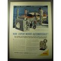 1960 Kodak Cine Automatic Turret Camera Ad - Now - expert movies automatically