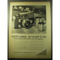 1960 Kodak Signet 80 Camera Ad - Expert's Camera.. But so easy to use!