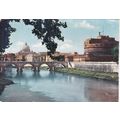 Roma Castel S Angelo Italy Postcard posted 1976...