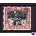 JAMAICA 1900 SG 31 1d RED WATER FALLS FINE USED
