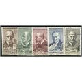 1961 Michel 1258/1262 - #4 cancelled