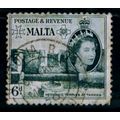 MALTA 1956 SG 274 6d INDIGO FINE USED #3