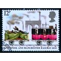 GREAT BRITAIN 1980 12p GOODS TRUCK AND MAIL COA...