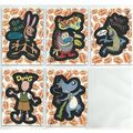 NICKTOONS ' STICKERS ' 11 card sub-set ( 1993 )
