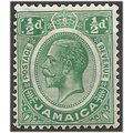 Jamaica 1927 SG92 1/2d Green Mounted Mint . .. .