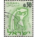 ISRAEL, Zodiac, Aquarius, o/p on 32Lira, green ...