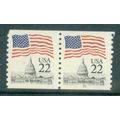 2115a 22c U.S. Flag Fine MNH CNP Right 12 G0800