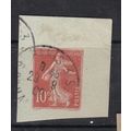 France 1909 Sewer 10c Paris cancel Stationary C...