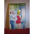 SAUCY SEASIDE POSTCARD unused CARDTOON c73 comi...