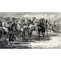 DERBY - AT THE STARTING POST 1872 Basil Bradley...