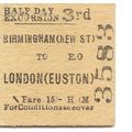 B.R. Edmondson Ticket - Birmingham New Street t...
