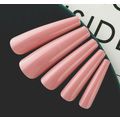 24 False Nails Extra Long Princess Pink Coffin ...
