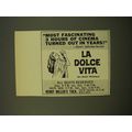 1961 La Dolce Vita Movie Advertisement - Most f...