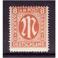 GERMANY MILITARY POST 1945 SG A5 8pF ORANGE U/M...