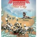 UGANDA 2013 SHEET MNH WILDLIFE WILD DOGS WILDE ...
