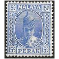 Perak 1941 SG114 15c Bright Ultramarine Mounted...