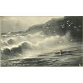 Yorkshire WHITBY Cliff Scenery Postcard (Tuck 6...