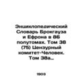 Brockhaus and Ephrons Encyclopedic Dictionary in 86 half-volumes. Volume 38 (7