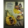 1987 Dole Pineapple, Bananas and Hershey's Syrup Ad - Summer Delights