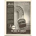 OHIO OIL COMPANY 1937 Linco Marathon Lubricants...