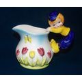 Lefton Blemished Pennsylvania Dutch boy creamer...