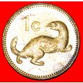 WEASEL (1991-2007): MALTA ★ 1 CENT 1995 MINT LU...