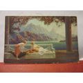 GOLDEN DAWN by Jean Lasalle antique postcard, R...