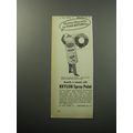 1957 Krylon Spray paint Ad - Christmas Decorating the push button way