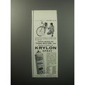 1957 Krylon Spray paint Ad - If you prize it.. Krylon-ize it