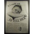 1933 Listerine Antiseptic Ad - If I could talk ...